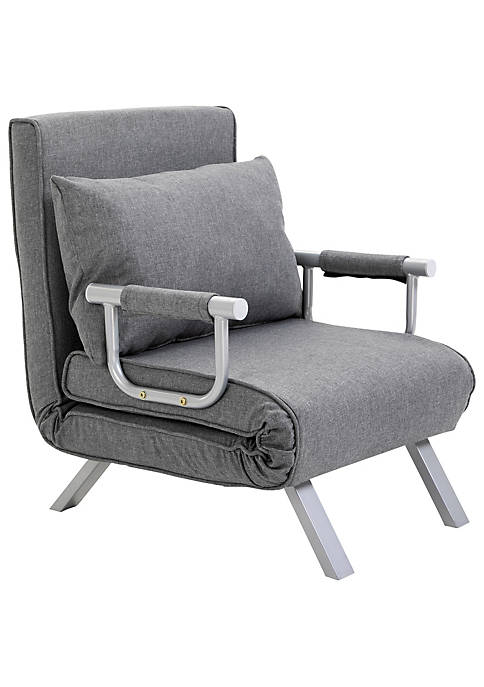 HOMCOM Single Person Folding 5 Position Convertible Sofa