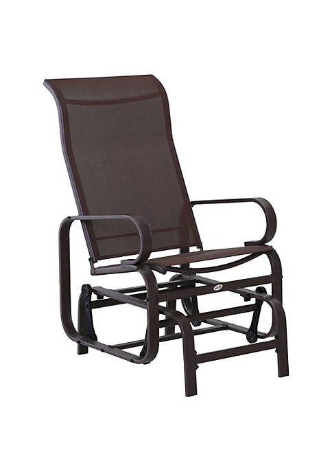 Outsunny Gliding Lounger Chair Outdoor Swinging Chair with