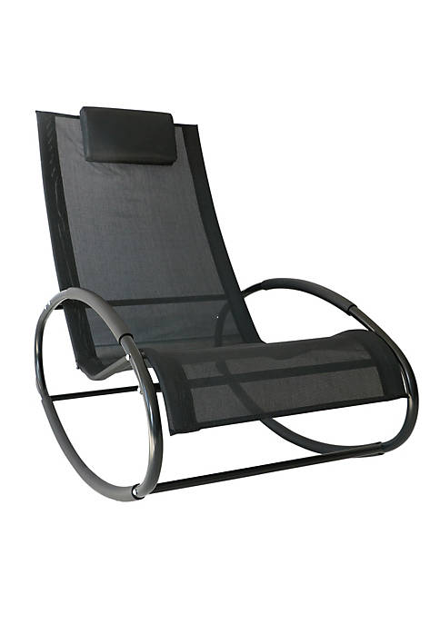 Outsunny Zero Gravity Patio Rocking Chair Outdoor Lounger