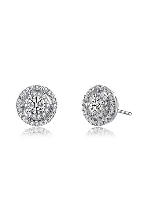 Rozzato .925 Sterling Silver Clear Round Cubic Zirconia