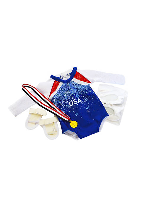 American Creations&reg; Blue USA Gymnastics Fits 18 Inch