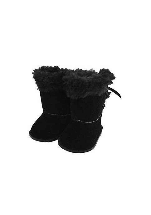 American Creations Black Bow Boots Fits American 18