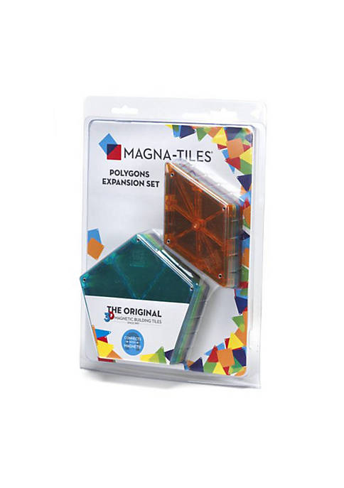 Magna-Tiles 8-Piece Polygons Expansion Set – The Original, Award-Winning Magnetic Building Tiles – Creativity and Educational – STEM Approved