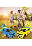 Link Remote Control Bubble Pickup Truck with Lights Rechargeable Car - Blue