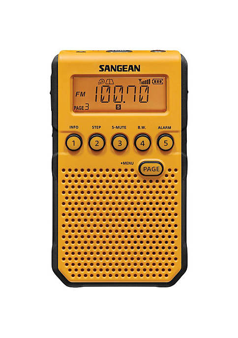 Sangean DT800YL AM/FM NOAA WEATHER ALERT POCKET RADIO