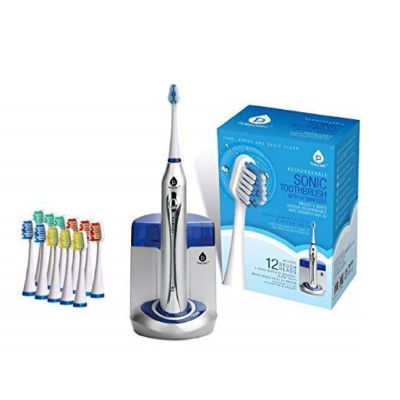 Pursonic Puresonic Sonic Toothbrush With Uv Sanitizing Function With Bonus 12 Brush Heads
