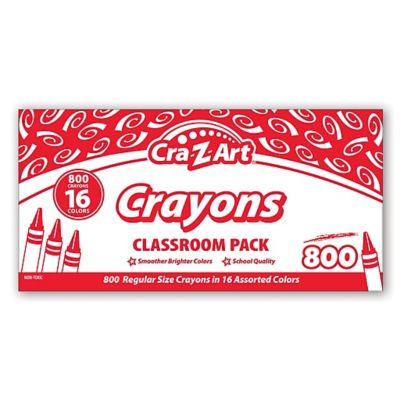  Cra-Z-Art Crayons, 16 Assorted Colors, 800/pack : Everything  Else