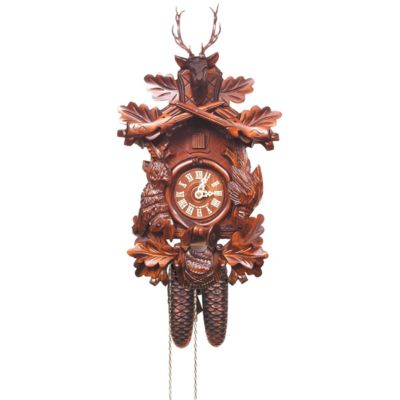 Alexander Taron Engstler Cuckoo Clock, Carved With 8-Day Weight Driven Movement - 18.5""h X 12""w X 9""d