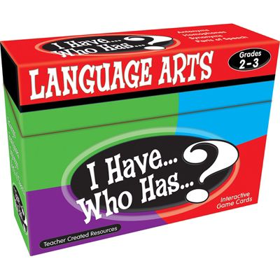 Teacher Created Resources I Have, Who Has Language Arts Game, Grade 2-3