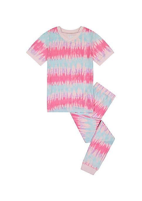 Sleep On It Girls Tie-Dye Sailor Stripe Snug