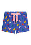 Sleep On It Girls Butterfly Dreams 2-Piece Pajama Shorts Sleep Set
