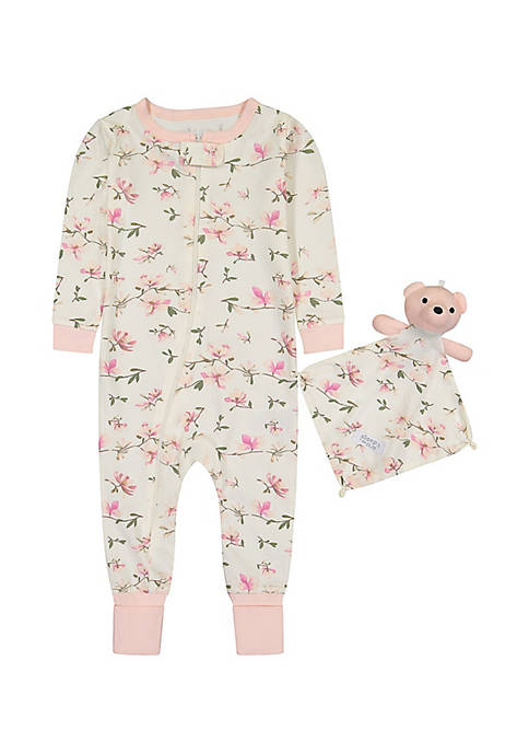 Sleep On It Infant Girls Cottage Blossom Zip-Front