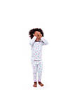 Sleep On It Infant/Toddler Girls Vibrant Butterflies Snug Fit 2-Piece Pajama Sleep Set with Matching Socks