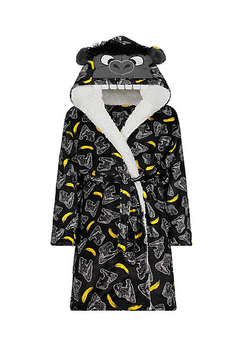 Sleep On It Boys Gorilla Plush Fleece Robe