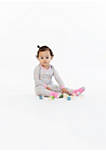Sleep On It Infant/Toddler Girls Ditsy Daisy Snug Fit 2-Piece Pajama Sleep Set With Matching Socks