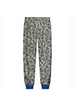 Sleep On It Boys Weekend Warrior 2-Piece Pajama Sleep Pants Set