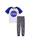 Sleep On It Boys Glow In The Dark NASA 2-Piece Pajama Sleep Pants Set
