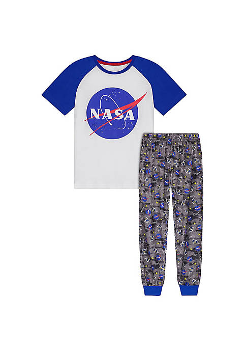 Sleep On It Boys Glow In The Dark NASA 2-Piece Pajama Sleep Pants Set