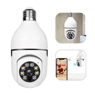 Kitcheniva 1080-Pixels 360Â° Ip E27 Light Bulb Camera Wi-Fi Ir Night Smart Home Wireless Security