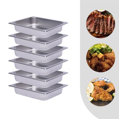 Kitcheniva 6-Piece Buffet Food Pan Hotel Buffet Pans Durable Pan | belk