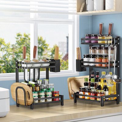 Kitcheniva Bamboo Spice Rack Countertop Organizer, 3 Tier