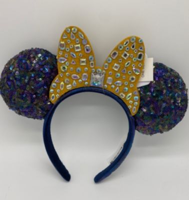 Disney Parks Wdw 50Th Magical Celebration Minnie Gold Bow Ear Headband New W Tag -  400935969685