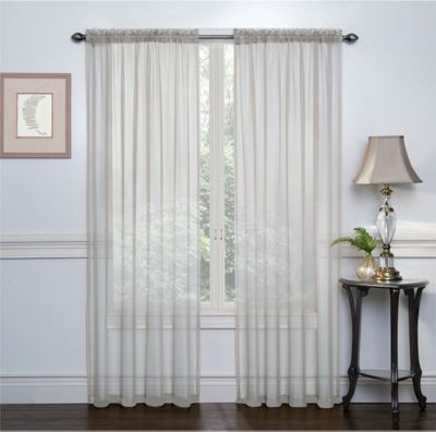 Kate Aurora Modern Geo 3 Pc Kitchen Curtain Tier & Valance Set - 56 in. W x  24 in. L, Gray