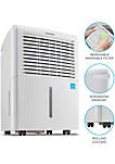 4,500 Sq Ft Smart Wi-Fi Energy Star Dehumidifier with App, Continuous Drain Hose Connector, Programmable Humidity, 2.25 Gal Reservoir for Medium and Large Rooms (4,500 Sq Ft With Pump)