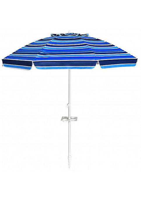 Costway 7.2 FT Portable Outdoor Beach Umbrella with