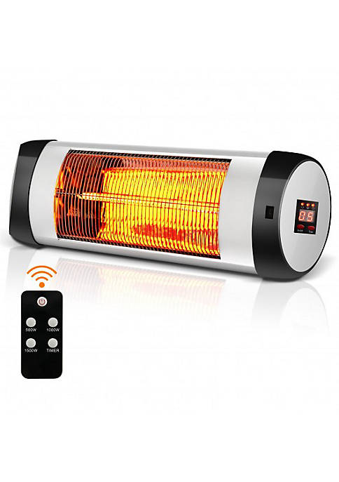 Costway 1500W Wall-Mounted Electric Heater Patio Infrared Heater