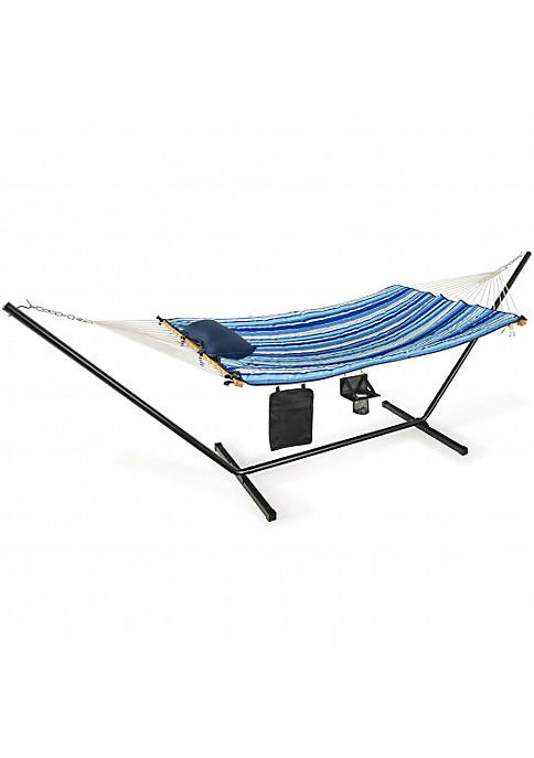 Costway Hammock Chair Stand Set Cotton Swing with