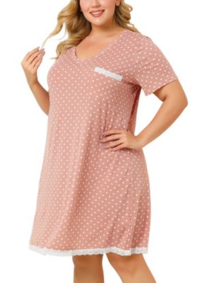 Agnes Orinda Plus Size Midi Dresses for Women Swiss Dots Bohemian Square  Neck Chiffon Dress 1X Apricot at  Women's Clothing store