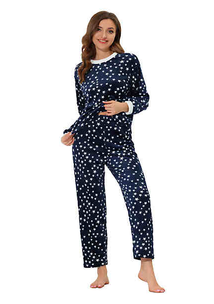 2pcs Women Cat Pajamas Cute Girls Sleepwear Soft Bathrobe Shorts Winter Lounge Sleepwear Sets 