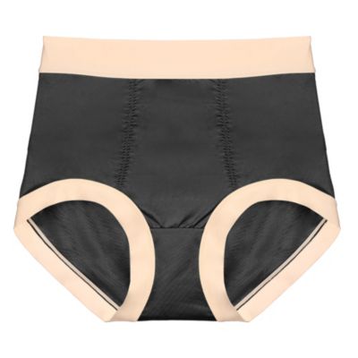 Agnes Orinda Women's Seamless High Rise Laser Cut Comfort Stretchy Underwear Brief, Black, Small -  723115971200