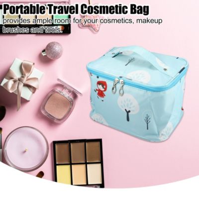 Unique Bargains Green Makeup Bag Cosmetic Travel Bag Large Makeup