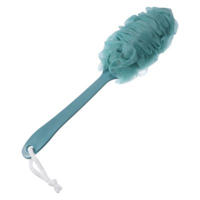 Unique Bargains Bath Brush Wood Back Scrubber With Long Handle For