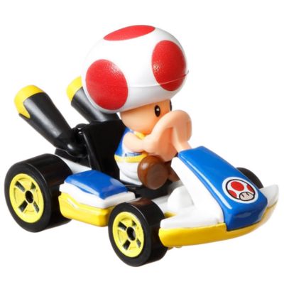 Super Mario Hot Wheels Mario Kart Toad Standard Kart Die Cast Vehicle 1:64 Scale