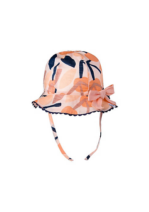 Cotton Printed Hat With Bow