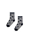 Pattern Socks Grey Mix Shark Print