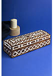 Jodhpur Wood Inlay Decorative Box, 12"