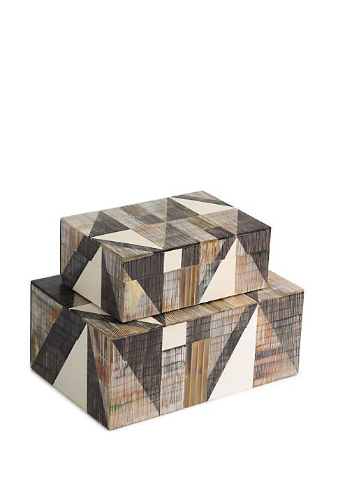 TRUE CRAFT Amalfi Decorative Boxes, Set of 2