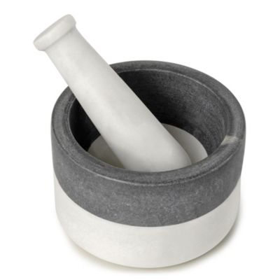 White Marble Mortar and Pestle Set – Zee Bee Market LLC