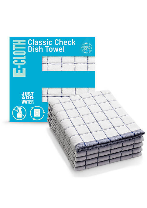Classic Check Premium Microfiber Dish Towel - Blue