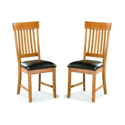 Intercon Family Dining Slatback Side Chair, Chestnut Finish (Set Of 2)