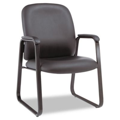 Alera Genaro Series High-Back Guest Chair, 24.60"" X 24.80"" X 36.61"", Black