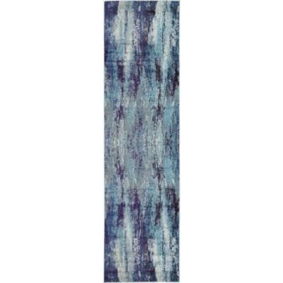 Unique Loom Lilly Jardin Rug, Blue (2' 7 x 10' 0) | belk