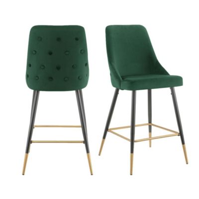 Elements Picket House Furnishings Zia Bar Stool In Emerald