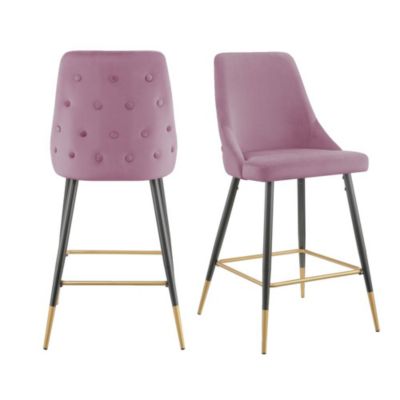Elements Picket House Furnishings Zia Bar Stool In Blush