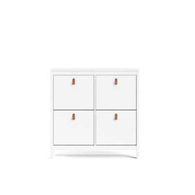 Tvilum Madrid 4 Drawer Shoe Cabinet, White, 0 -  843029109749