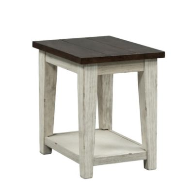 Weathered Bark Finish with White Hang Up